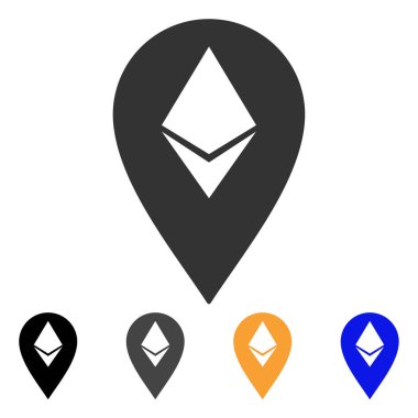 Ethereum işareti vektör simgesi
