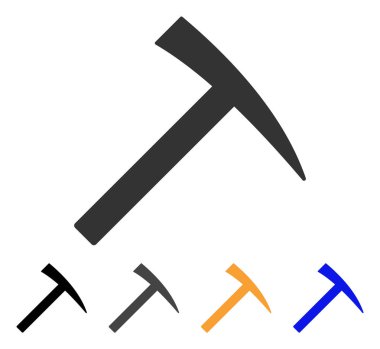 Madenciliği çekiç vektör simgesi