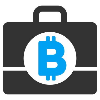 Bitcoin muhasebe büyük düz simgesi