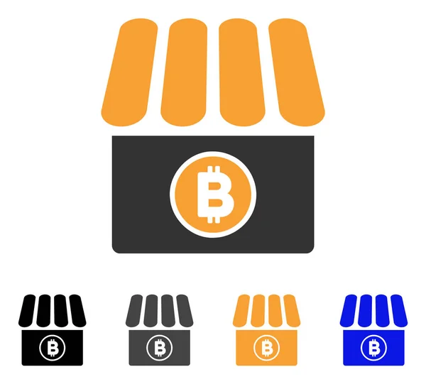 Bitcoin-Vektor-Symbol — Stockvektor