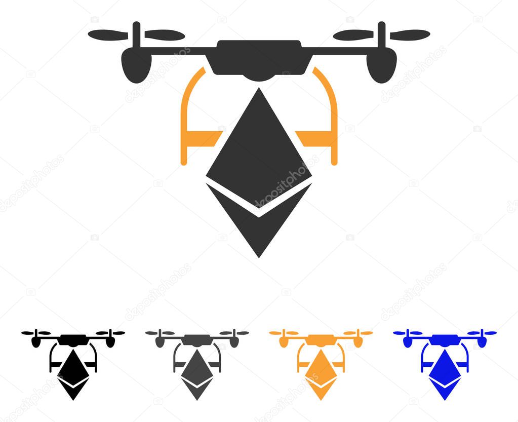 Ethereum Drone Vector Icon