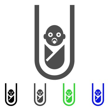 Vitro bebek düz kutsal kişilerin resmi içinde