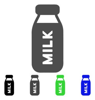 Süt şişesi düz simgesi