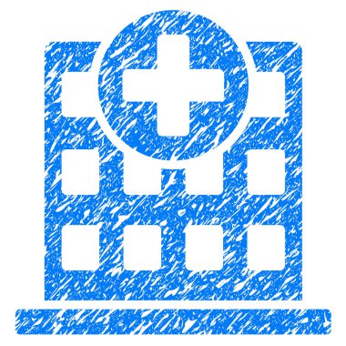 Klinik cephe Grunge simgesi