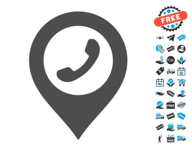 Ücretsiz Bonus ile telefon işareti simgesi