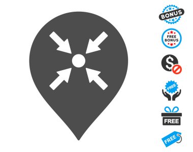 Toplantı noktası işaretçisi simgesiyle Ücretsiz Bonus