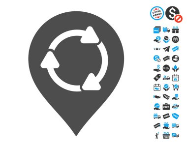 Döndürme harita işareti simgesi ücretsiz bonus