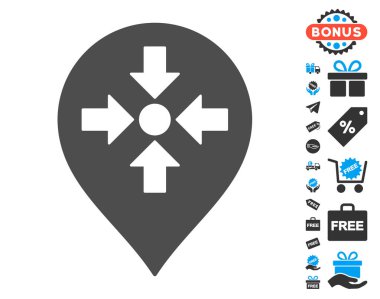 Toplantı noktası işaretçisi simgesiyle Ücretsiz Bonus