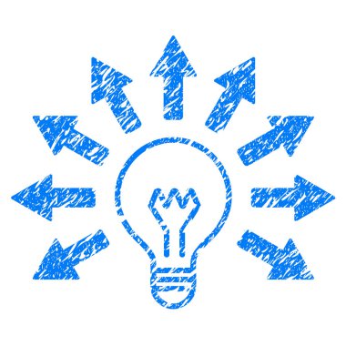 Elektrik ışık Grunge simgesi