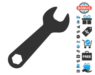 İngiliz anahtarı simgesini ücretsiz bonus