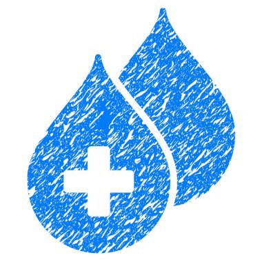 Tıbbi damla Grunge simgesi