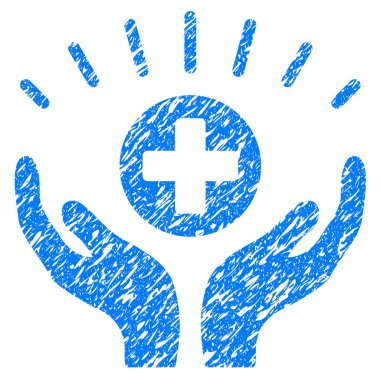 Tıbbi refah Grunge simgesi