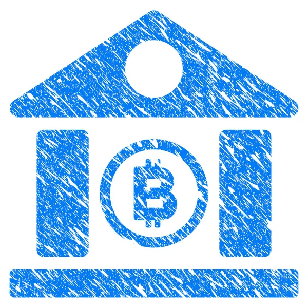 Bitcoin Banka Binası Grunge simgesi