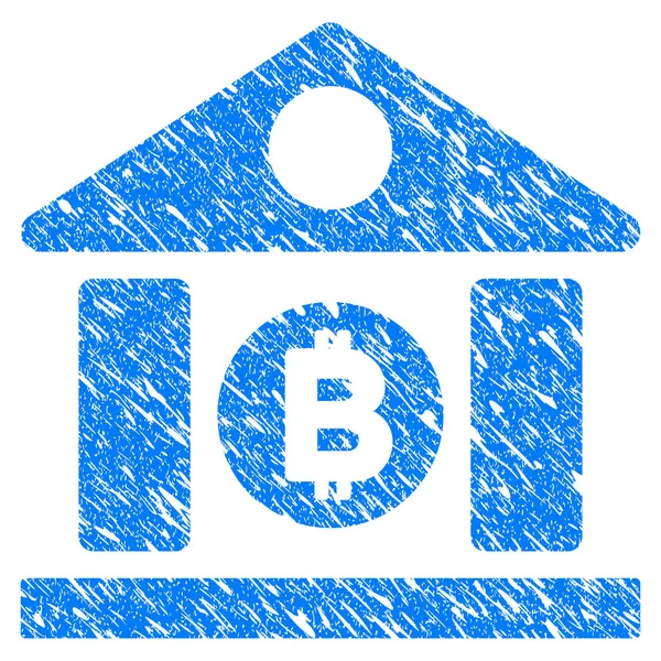 Bitcoin Banka Binası Grunge simgesi