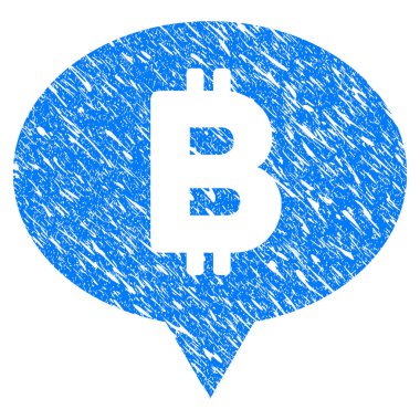 Bitcoin Banner balon Grunge simgesi