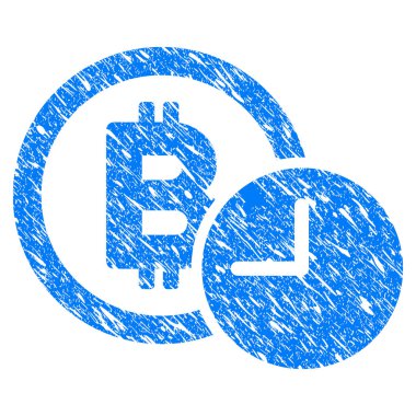 Bitcoin kredi saat Grunge simgesi