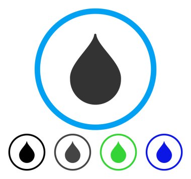 Yuvarlak vektör simge damla