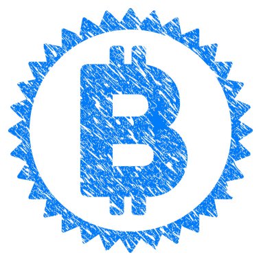 Bitcoin madalya sikke Grunge simgesi