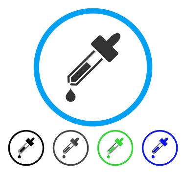 Damlalık yuvarlak vektör simgesi