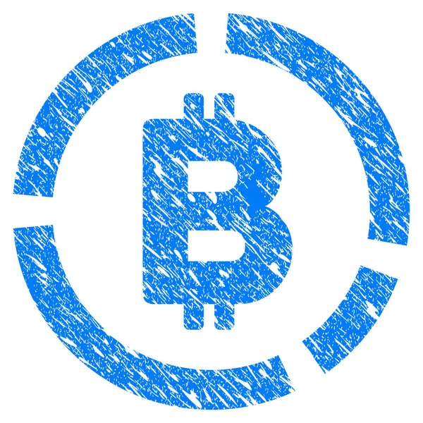 Bitcoin diyagramı Grunge simgesi