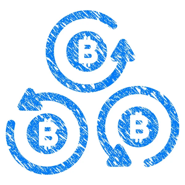 Bitcoin karıştırıcı döndürme Grunge simgesi