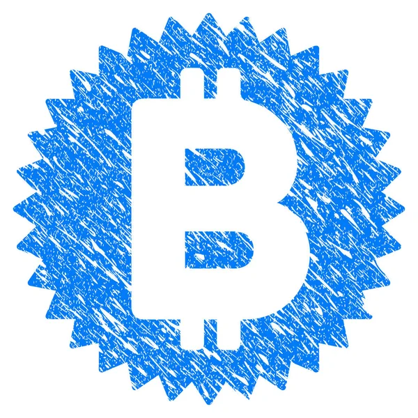 Bitcoin madalya sikke Grunge simgesi