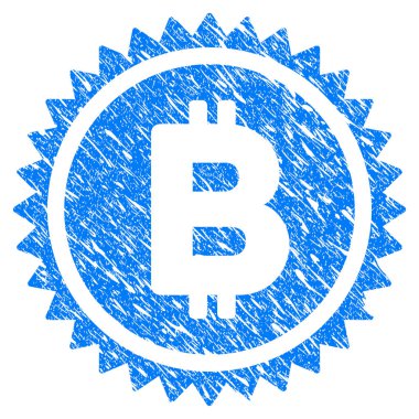 Bitcoin madalya sikke Grunge simgesi