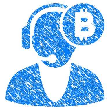 Bitcoin operatör Grunge simgesi