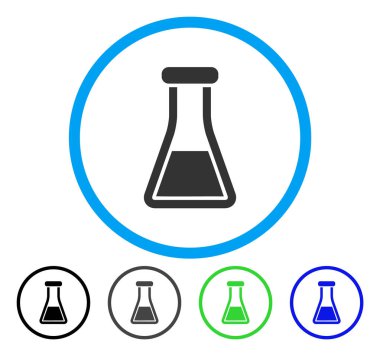 Şişesi yuvarlak vektör simgesi