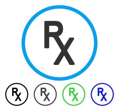 Alış irsaliyesi yuvarlak vektör simgesi