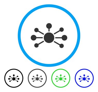 İlişkileri yuvarlak vektör simgesi