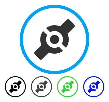 Yapay eklem yuvarlak vektör simgesi