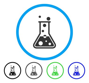 Sıvı yuvarlak vektör simge kaynar