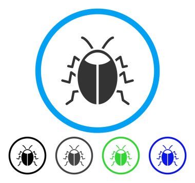 Hata yuvarlak vektör simgesi