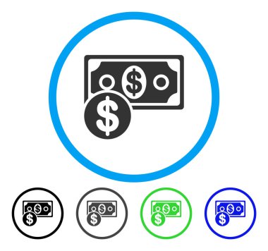 Nakit yuvarlak vektör simgesi