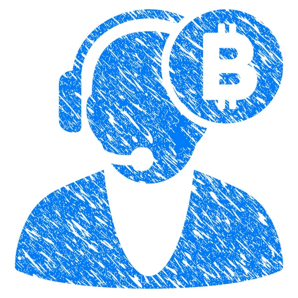 Bitcoin operatör Grunge simgesi