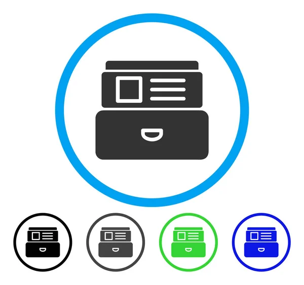 Catalog Rounded Vector Icon — Stock Vector