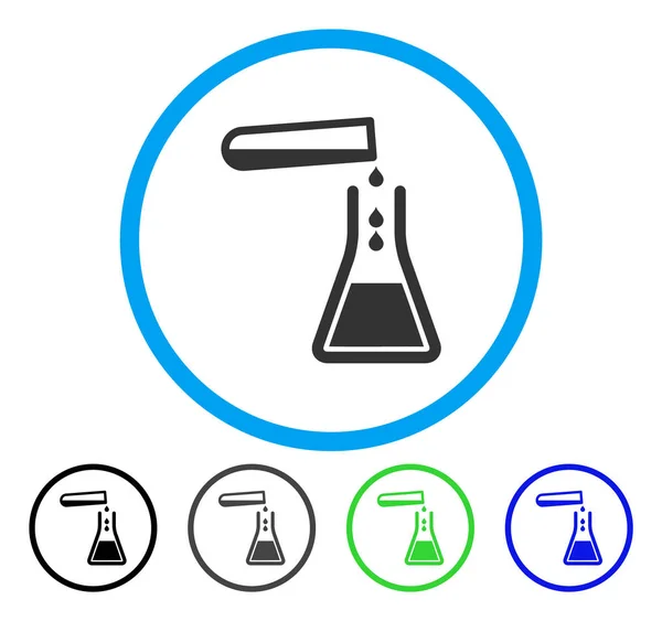 液体输注圆形的矢量图标 — 图库矢量图片