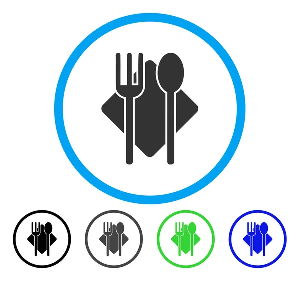 Icône vectorielle arrondie de nutrition — Image vectorielle