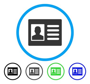 Hasta hesabı yuvarlak vektör simgesi