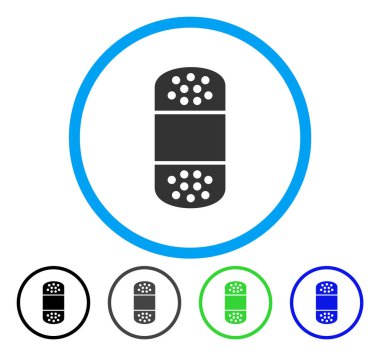 Yuvarlak vektör simge alçı