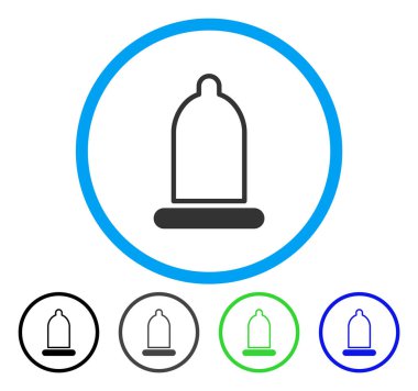 Koruyucu yuvarlak vektör simgesi