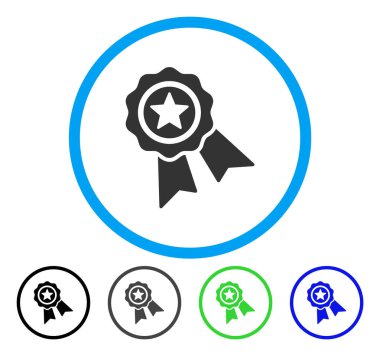 Kalite mühür vektör simge yuvarlak