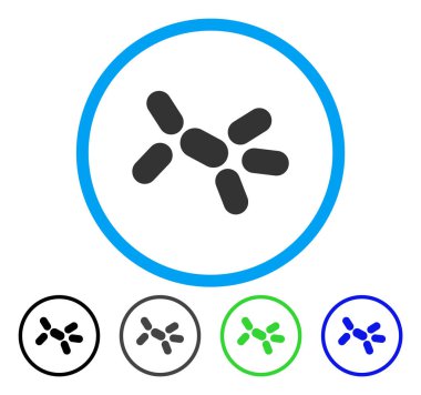 Maya yuvarlak vektör simgesi