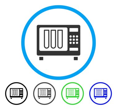 Sterilizatör yuvarlak vektör simgesi