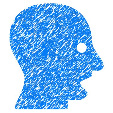 Bağırarak kafa Grunge simgesi