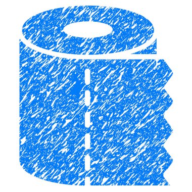 Tuvalet kağıdı rulo Grunge simgesi