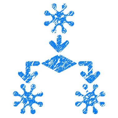 Virüs üreme Grunge simgesi