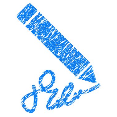 Yazılı kalem Grunge simgesi