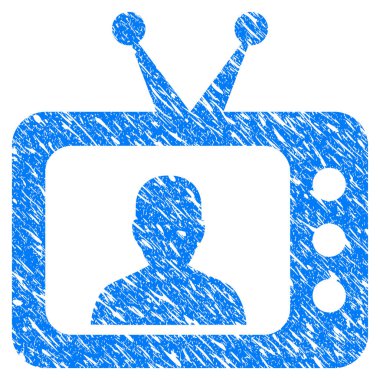 TV hoparlör Grunge simgesi